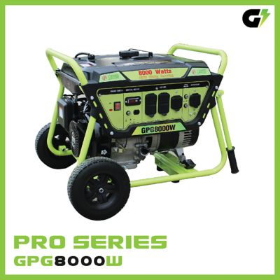 Image showing  8,000/6,500-Watt Gasoline Powered Portable Generator, Recoil Start, 420cc LCT OVH 15 HP Engine