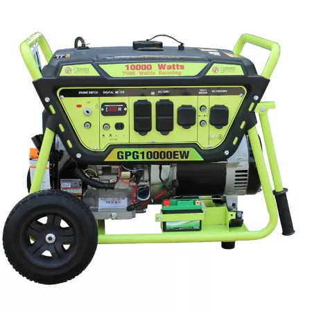 Green-Power America 10 000/7 500 Watt Portable Gas Generator Electric Start Lithium Battery OVH LCT Engine Portable Generators