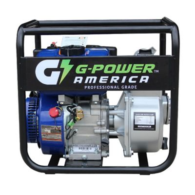 Green-Power America 2 in. Gas-Powered Centrifugal Semi-Water/Trash Pump with a 208cc Engine, 117.3 GPM