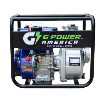 Green-Power America 3 in Centrifugal Semi-Water/Trash Pump with a 208cc Engine, 227.3 GPM Max Flow Rate, 3,600 RPM