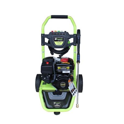 Green-Power America 3,300 PSI 2.4 GPM Gas Dolly-Style Pressure Washer with 208cc LCT Pro Engine, 5 Spray Nozzles Included