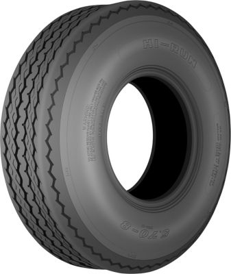 Image showing 5 th Hi-Run 5.7-8 6PR SU02 Boat Trailer Tire and 8x3.75 4-4 Wheel Assembly, 2.8 in. Center Bore, 2mm Offset, White