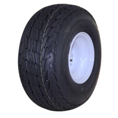 Image showing  18.5x8.5-8 6PR SU03 Boat Trailer Tire and 8x7 5-4.5 Wheel Assembly, 2.81 in. Center Bore, 2 mm Offset, White