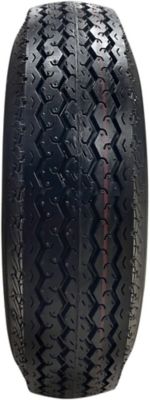 Image showing 5 th Hi-Run 4.8-8 6PR Boat Trailer Tire and 8x3.75 5-4.5 Wheel Assembly, 2.8 in. Center Bore, 2mm Offset, White