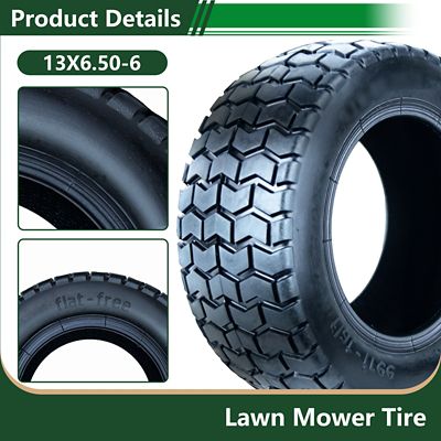 Image showing  13 x 6.5-6 4PR SU12 Lawn Mower Tire