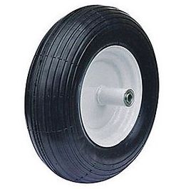 Image showing  4.00-6 4PR Wheelbarrow Tire Assembly, Rib Tire and Wheel