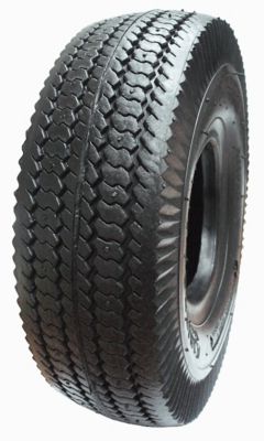 Image showing  4.10/3.50-4 4PR Wheelbarrow Tire Assembly, Sawtooth Tire and Wheel