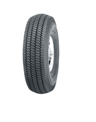 Image showing  4.10/3.50-4 4PR Wheelbarrow Tire Assembly, Sawtooth Tire and Wheel