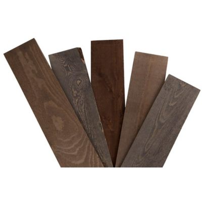 Dakota Rustic Wood Wall Paneling, Gray/Brown