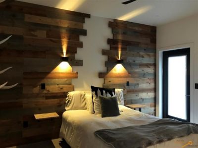 Image showing  Gray/Brown Wood Wall Paneling, 5-3/8 in. x 48 in.