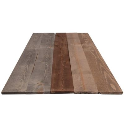 Image showing  Gray/Brown Wood Wall Paneling, 5-3/8 in. x 48 in.