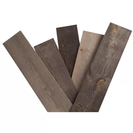 Dakota Rustic Gray Wood Wall Paneling Wall Art