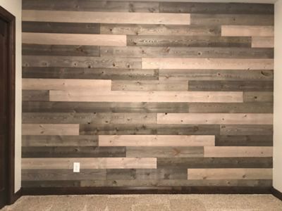Image showing  Gray Wood Wall Paneling, 5-3/8 in. x 48 in.