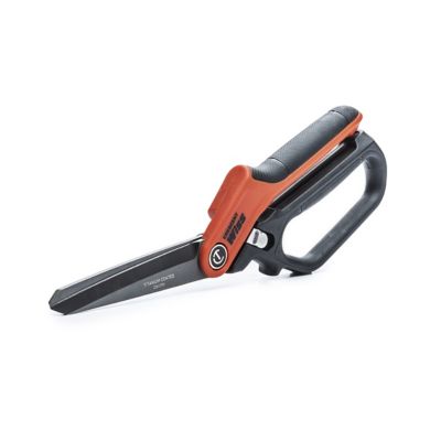 Image showing  11 in. Full Metal Heavy-Duty Titanium-Coated Single Ring Tradesman Shears