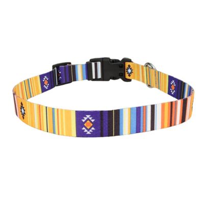 Image showing  Adjustable Aztec Stripes Dog Collar