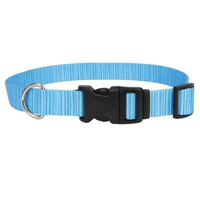 Retriever Adjustable Blue Lagoon Stripes Dog Collar