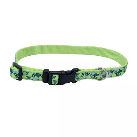 Adjustable Retriever Dog Collar Large Lime Dog Basic Collars