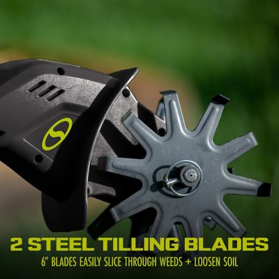 Image showing  4.25 in. 24V iON+ Cordless Garden Tiller and Cultivator Kit with 2.0-Ah Battery and Charger