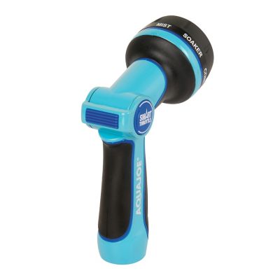 Image showing 6 th Aqua Joe 7-Pattern Heavy-Duty Indestructible Metal Multi-Function Adjustable Hose Nozzle with Smart Throttle