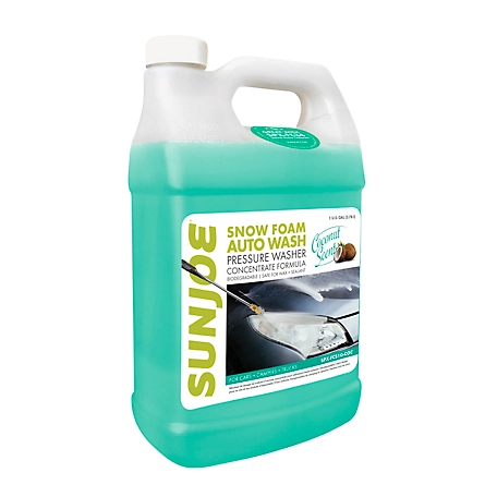 Sun Joe 128 oz. Premium Snow Foam Car Wash Soap and Cleaner, Pineapple