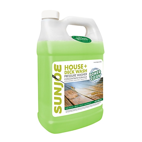 Sun Joe 128 oz. House and Deck All-Purpose Pressure Washer Rated Concentrated Cleaner, Clear