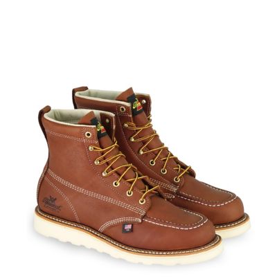 Thorogood Men's Moc Toe USA Non-Safety Wedge Work Boots, 6 in.