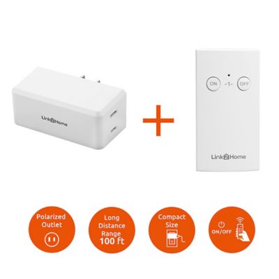 Image showing  10A 1-Outlet Wireless Remote Control Compact Side Plug Light Switch Outlet