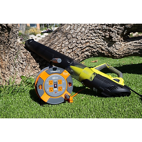 Link2Home 75 ft. Contractor-Grade Heavy-Duty High-Visibility Power Reel  Extension Cord with 4 Power Outlets at Tractor Supply Co.