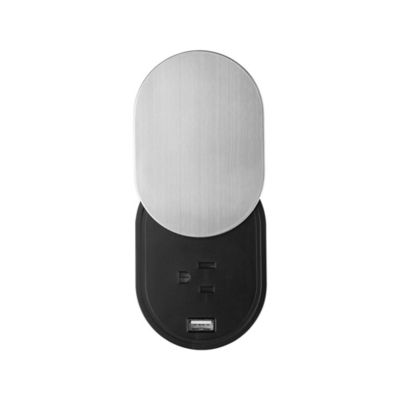 Image showing  15A 1-Outlet Space Saver Grommet Socket with 1 USB Port