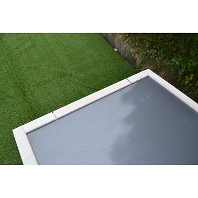 Image showing 5 th Coop King Modern Polycarbonate Chicken Coop with Attached Run and Metal Pull-Out Tray