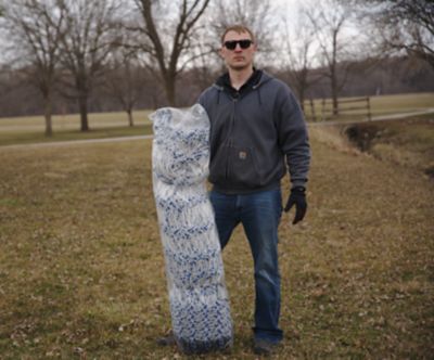 Image showing  82 ft. x 48 in. Electric Poultry Netting, Blue/White