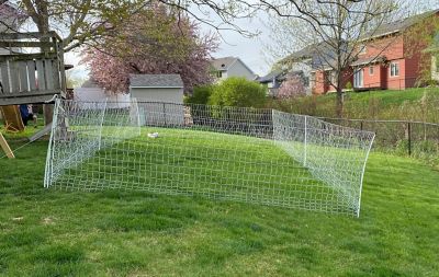 Image showing  82 ft. x 48 in. Electric Poultry Netting, Blue/White