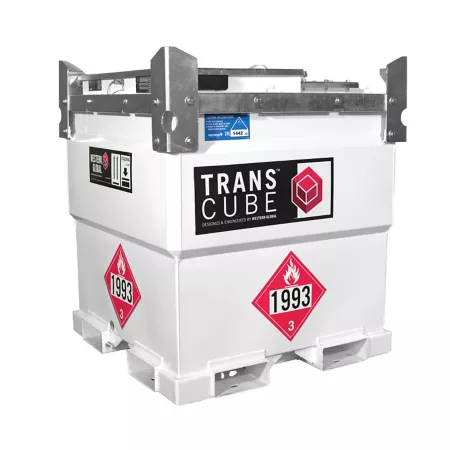 Western Global 10TCG: TransCube Double-Walled 251 US Gallon Transportable Diesel Storage Tank with Level Gauge Fuel Transfer Tanks