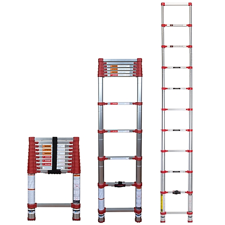 Xtend & Climb 10.5 FT. Aluminum Telescoping Extension Ladder (14.5