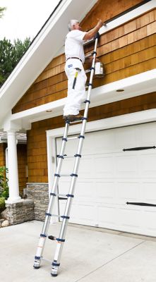 Image showing 12 th Xtend & Climb 15.5 ft. 250 lb. Capacity Telescoping Aluminum Extension Ladder, ANSI Type I