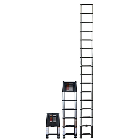 Xtend & Climb 15.5 ft. Telescoping Aluminum Extension Ladder (19.5), 300 lbs. Load Capacity ANSI Type IA Duty Rating, CS155+/300