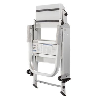 Image showing  375 lb. Capacity Heavy-Duty Aluminum 2-Step Ladder with Handrail, ANSI Type IAA