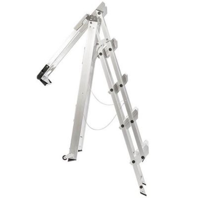 Image showing  375 lb. Capacity Heavy-Duty Aluminum 5-Step Ladder with Handrail, ANSI Type IAA