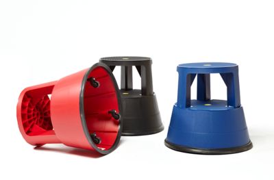 Image showing  2-Step Red Plastic Step Stool with 300 lbs. Load Capacity ANSI Type IA Duty Rating