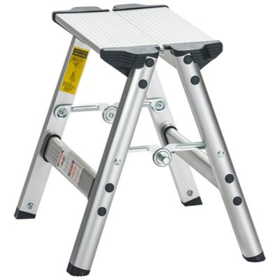 Xtend & Climb 1-Step Ultra Lightweight Foldable Aluminum Step Stool - ANSI Type II - 225 lbs. Load Capactity