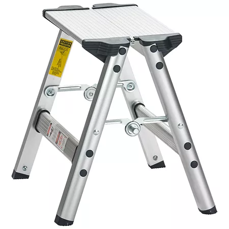 Xtend & Climb Ultra Lightweight 1-Step Aluminum Folding Step Ladder - ANSI Type II - 225 lbs Load Capacity Step Ladders