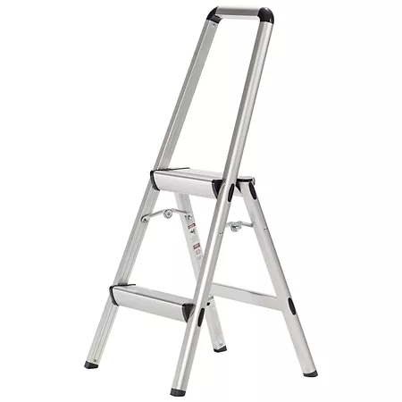 Xtend & Climb Ultra-Light Aluminum 2-Step Folding Stool 225 lb Capacity ANSI II Step Ladders