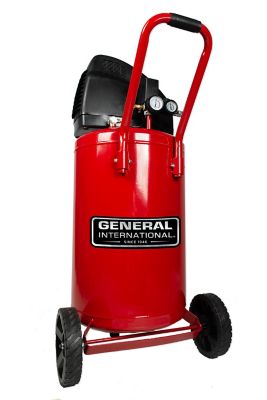 General International 1.5HP 20 gal. Vertical Portable Oil-Free Electric Air Compressor-AC1220