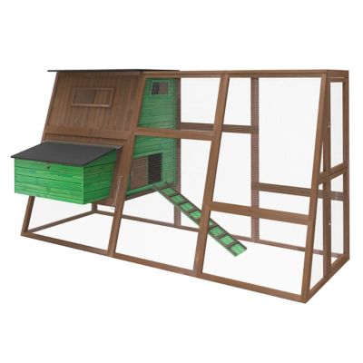 Ware Manufacturing Slanted Chicken Coop With Chicken Run For Up
