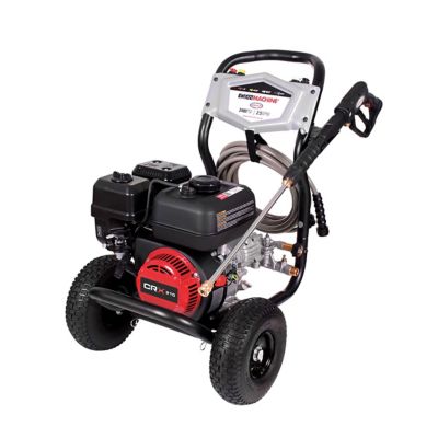 SIMPSON 3,400 PSI 2.5 GPM Gas Cold Water Clean Machine Pressure Washer, 10 in. Pneumatic Wheels