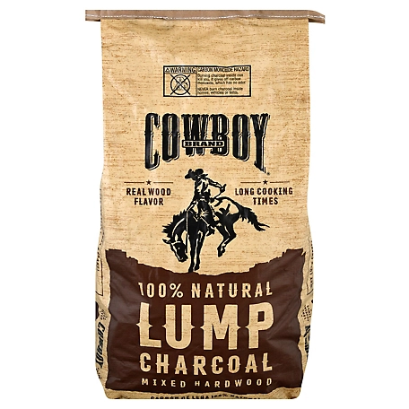Cowboy Hardwood Lump Charcoal, 20 lb. Bag