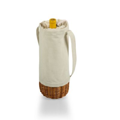 Image showing  Malbec Insulated Canvas and Willow Wine Bottle Basket