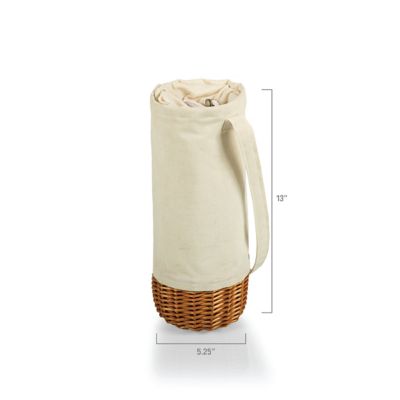 Image showing  Malbec Insulated Canvas and Willow Wine Bottle Basket