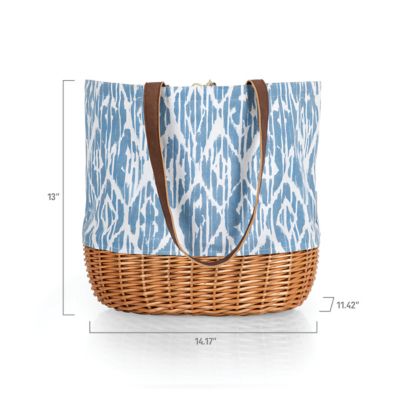 Image showing  Coronado Canvas and Willow Basket Tote