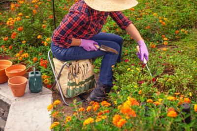 Image showing 6 th Oniva Gardener Folding Seat with Tools